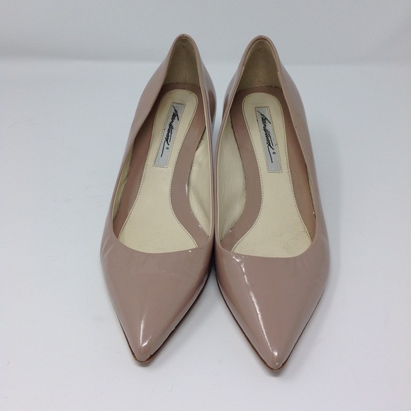 Brian Atwood Tan Patent Leather Pumps - Picture 2 of 8